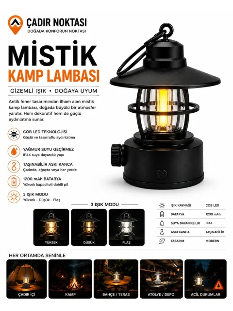 Mistik Kamp Lambası ürün görseli