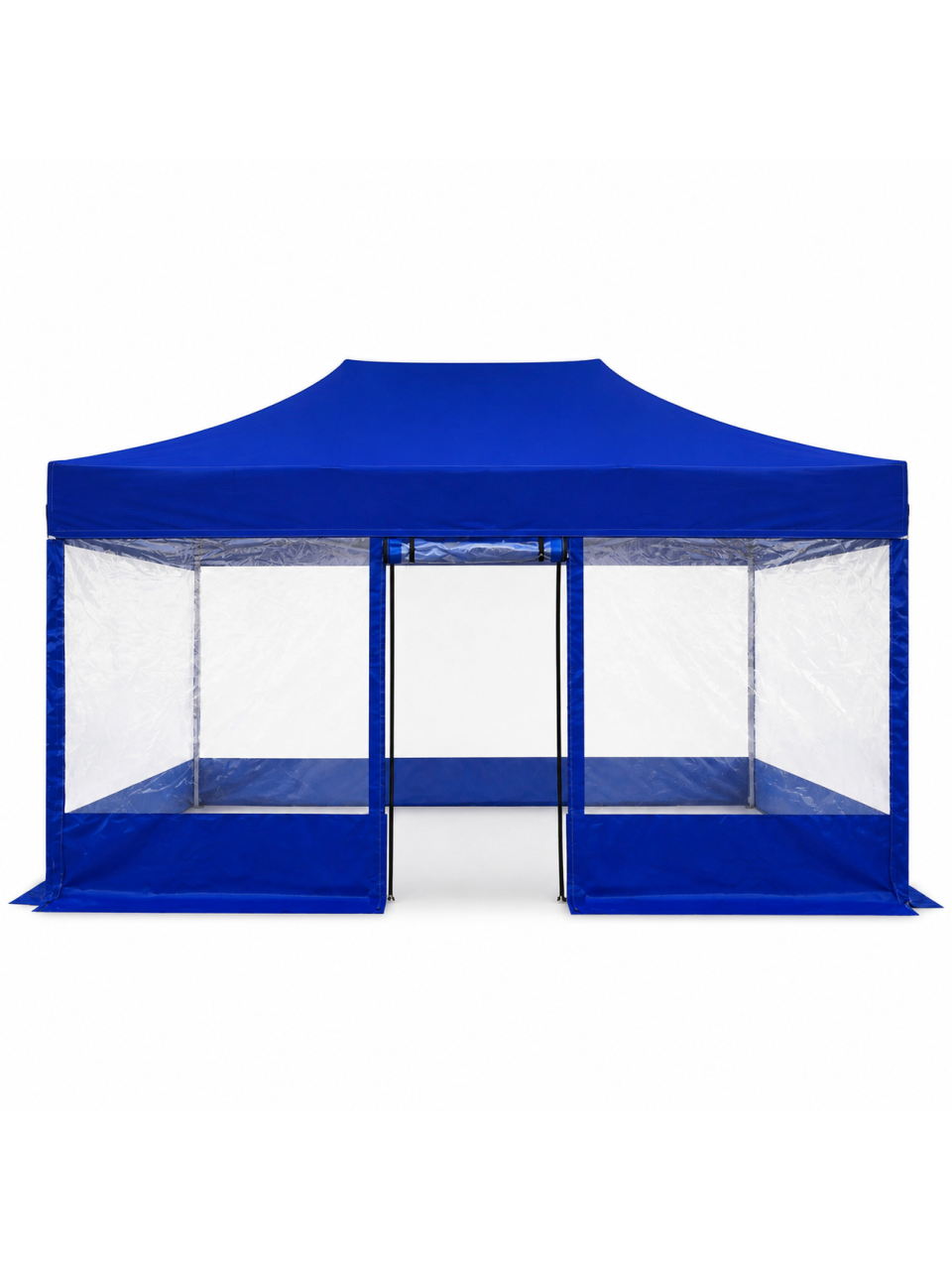 Panorama Şeffaf 3x4,5 Kış Bahçesi mavi PVC çadır