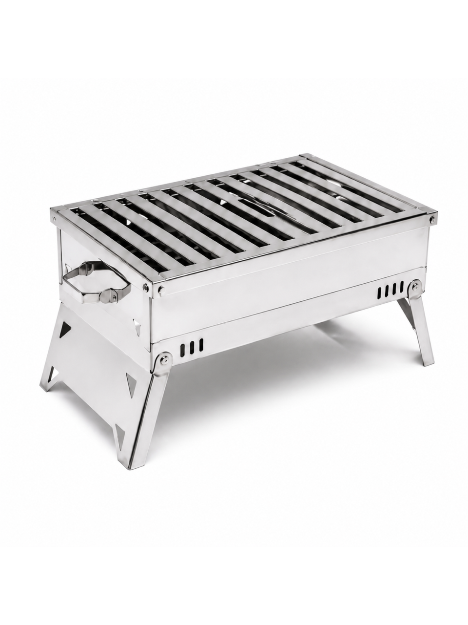 Flora orta boy krom mangal beyaz fonda ana ürün görseli