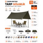 CADNOX CNX-T5 350 × 400 cm Tarp Gölgelik ürün görseli