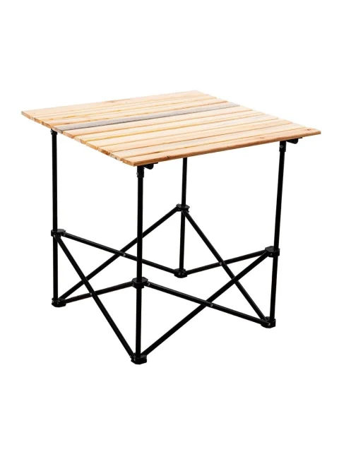 CADNOX Tecton Wood 60×70 Ahşap Katlanır Kamp Masası ürün görseli