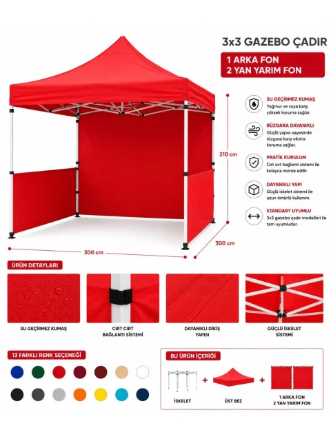Stant Plus Gazebo Çadır – Etkinlik ve Tanıtım Çadırı ürün görseli