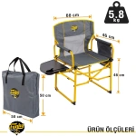 Extra Katlanabilir XL Kamp Koltuğu - Sarı - Görsel 2