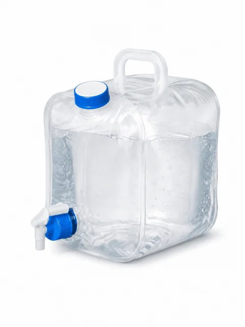 Katlanabilir Musluklu Su Bidonu 12 Litre beyaz fonda ana ürün görseli