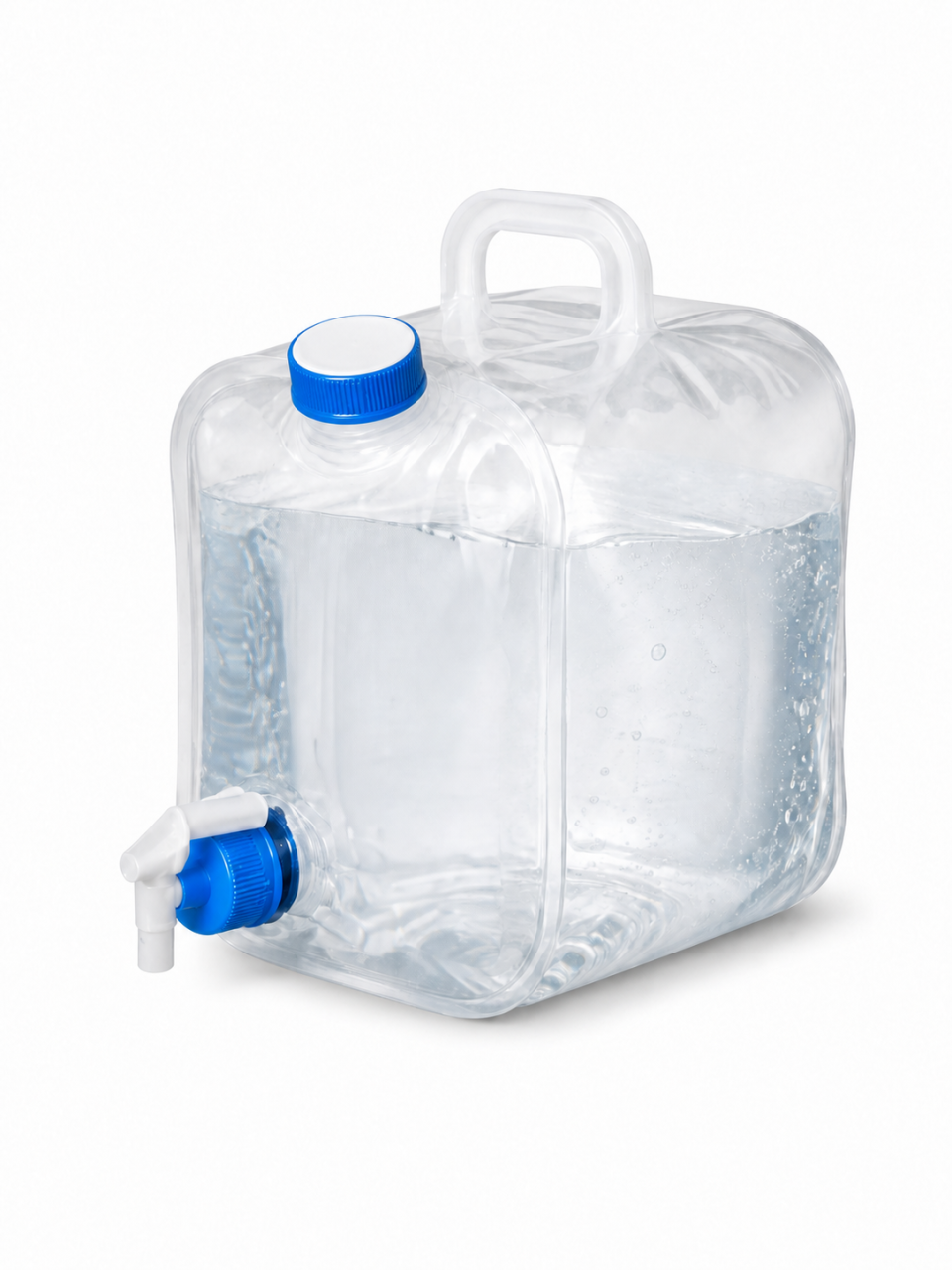 Katlanabilir Musluklu Su Bidonu 12 Litre beyaz fonda ana ürün görseli