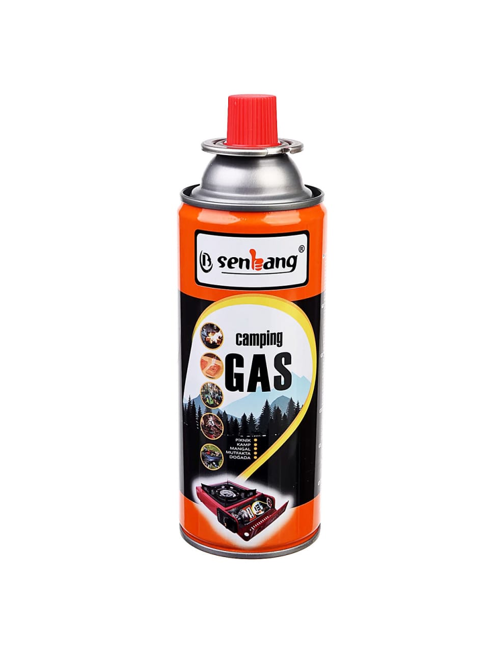 Senbang 227 gr valfli kamp ocağı gaz kartuşu