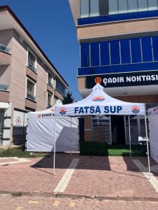 Fatsa SUP için üretilen baskılı gazebo çadır – Çadır Noktası