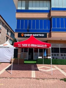T.C. Tarım ve Orman Bakanlığı için üretilen baskılı gazebo çadır – Çadır Noktası