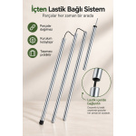 İçten lastik bağlantılı çadır direği parçaları